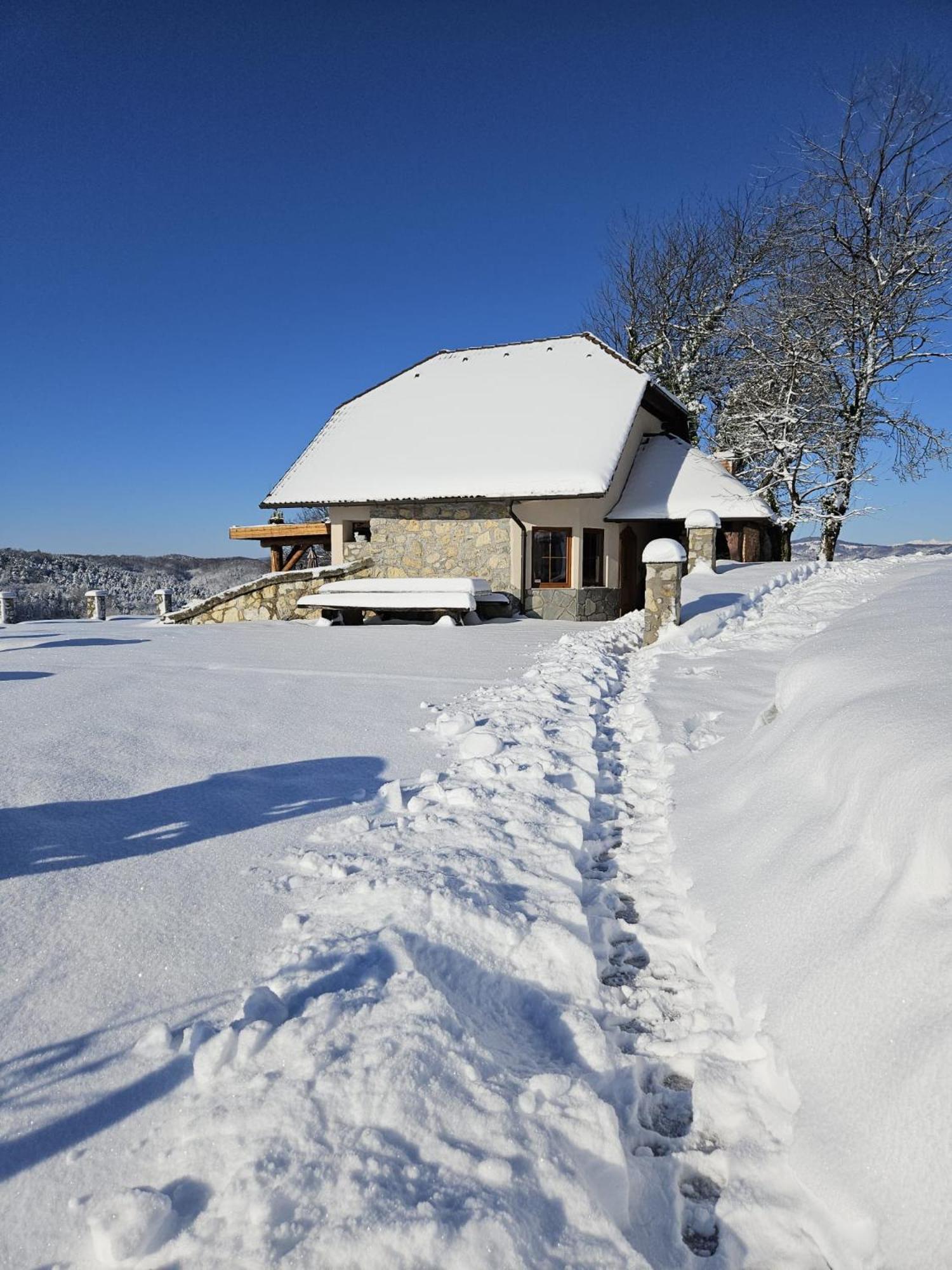 Zerko Holiday Home - Vineyard Chalet With Sauna And Jacuzzi Free Mirna Buitenkant foto