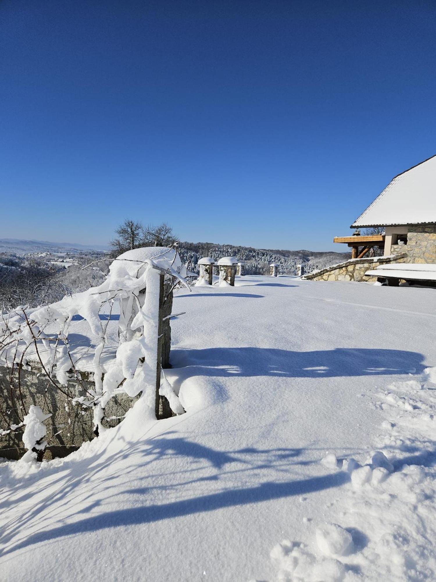 Zerko Holiday Home - Vineyard Chalet With Sauna And Jacuzzi Free Mirna Buitenkant foto