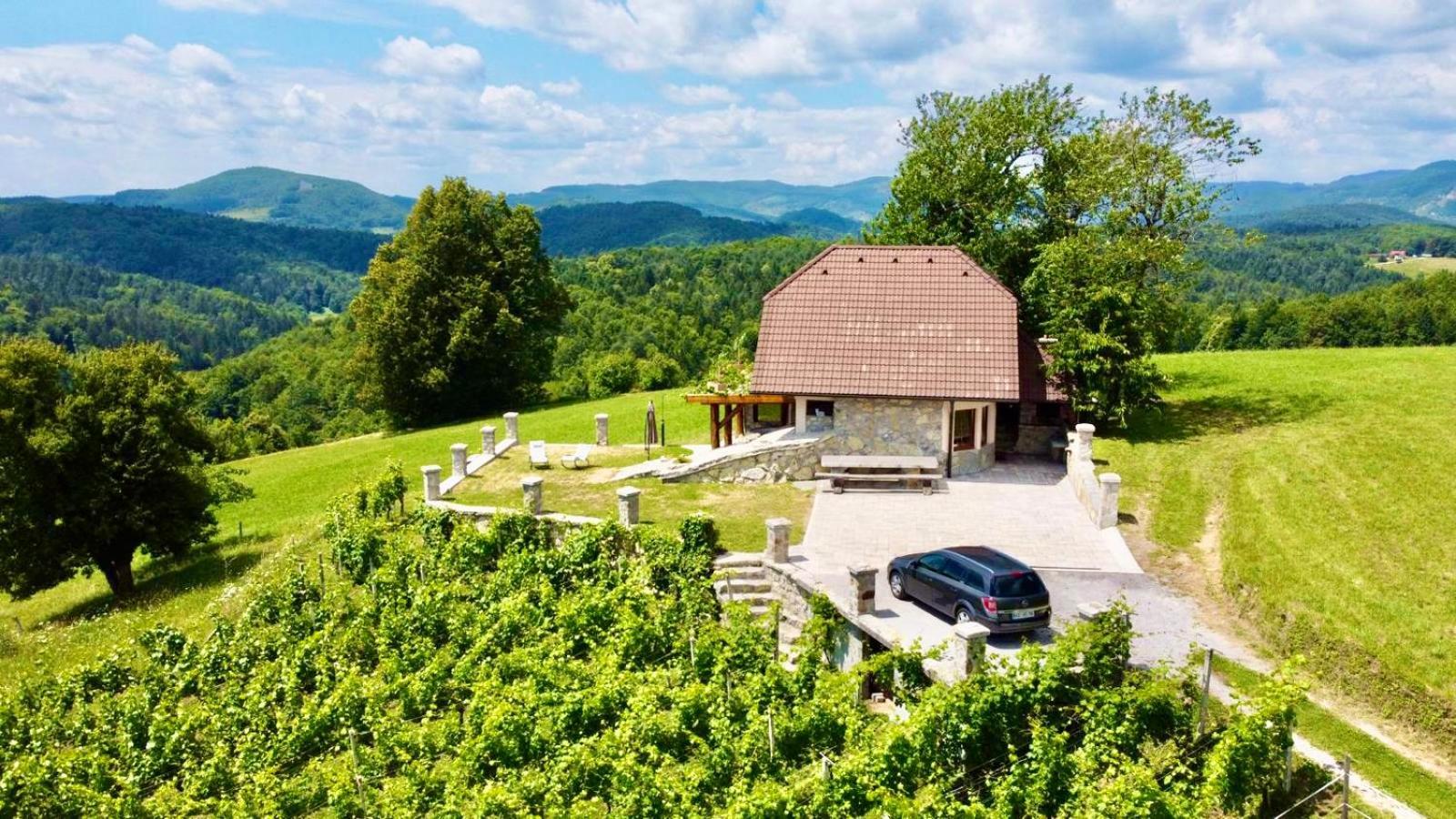 Zerko Holiday Home - Vineyard Chalet With Sauna And Jacuzzi Free Mirna Buitenkant foto